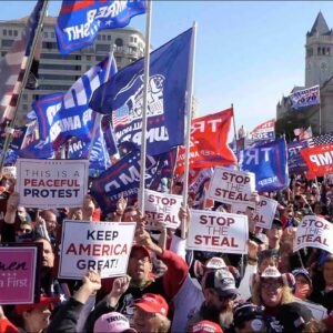 Massive crowd rallies for President Trump at 'Million MAGA March'
