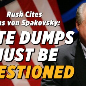Rush Limbaugh Cites Hans von Spakovsky: Massive Vote Dumps For Biden Must Be Questioned