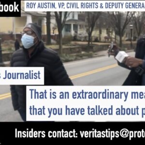 Facebook VP of Civil Rights Roy Austin EVADES Questions From Veritas Journalist on Civil Rights