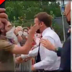GOING VIRAL: Watch French President Macron Get Slapped In the Face in Public