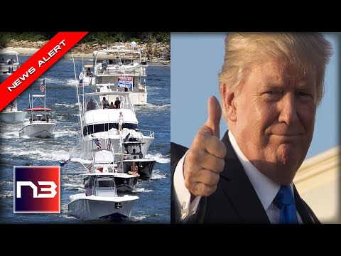 Trump INSTANTLY Cheers when he hears of massive MAGA flotilla outside of Mar-A-Lago