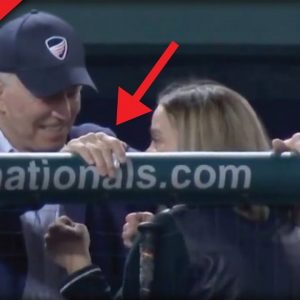 Joe Biden Caught Placing Hands Around Unsuspecting Woman At Congressional Baseball Game