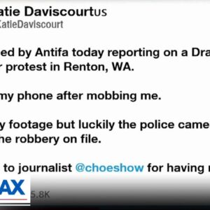VIDEO: Journalist attacked by Antifa members outside drag event