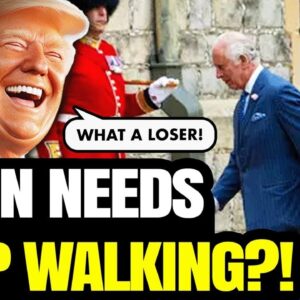 PANIC! Joe Biden GRABS The King Of England, Can Barely Walk At Royal Palace | Gets LOST, Yelled At