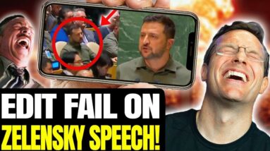 UKRAINE FAIL: Zelenskyy Tries To Edit Speech to NOT Show Empty Room | Makes Massive Mistake 😂
