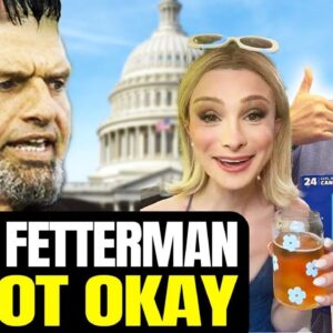 You Ok, John? Fetterman Wanders Senate With Case Of BUD LIGHT, Wears FACE Of Fellow Senator | Help?