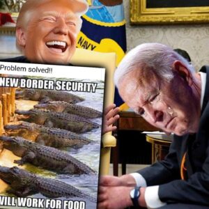 Trump Posts EPIC Alligator Border Wall Meme | BREAKS Internet | Libs Crying, SEETHING 'WTF Is This!'