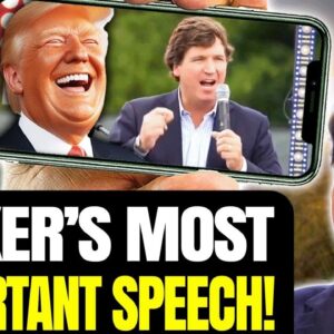 Tucker Goes Nuclear On Tyrants, Explains Perfectly Why They HATE Trump | Crowd Silent, Then ROARS