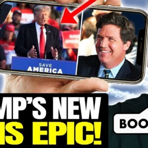 Trump Breaks Internet With STUNNING Tucker Ad | CHILLS