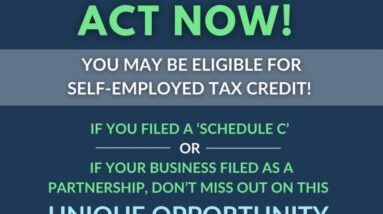 gig workers and self employed act now