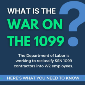 what is the ware on 1099 gig worker the department of labor is working to reclassify ssn1099 contractors in w2 employees