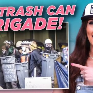 Soy Boy Protesters OWNED by Cops as 'Garbage Can Shields' MALFUNCTION