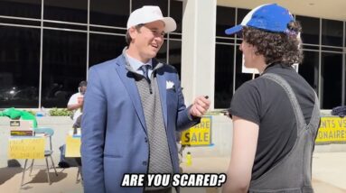 Alex Stein TROLLS Woke Protesters at The Department of Education in DC