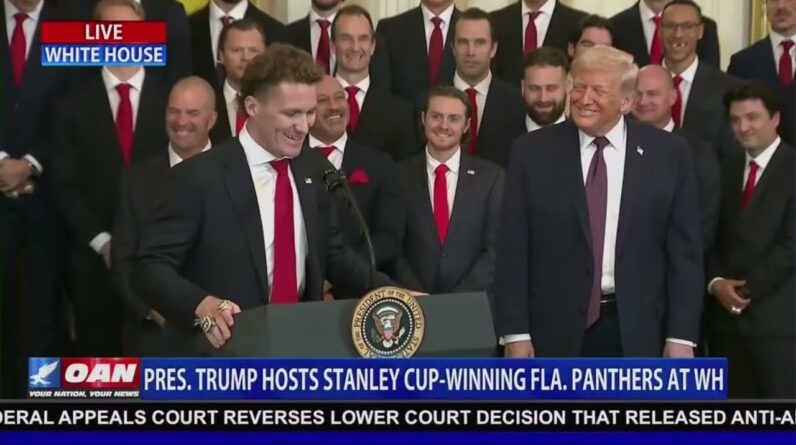 president trump hosts stanley cup winning fla panthers at white house