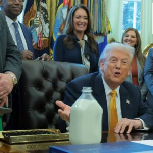 president trump signs milk for healthy kids act to expand whole milk choice in schools